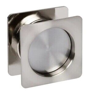Delaney Hardware Contemporary Pocket Door Lock Satin Nickel 370209 Right or Left